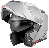 Bogotto V271 Casco de motocicleta (Silver,XL)