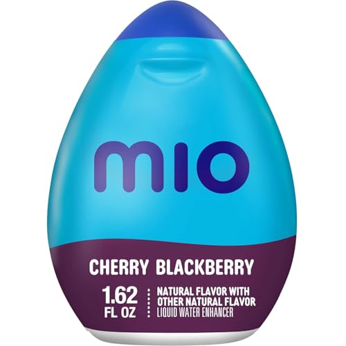 Image of MiO Liquid Water Enhancer Variety Pack, 4 ct, 1.62 fl oz | Cherry Blackberry, Blueberry Lemonade, Strawberry Watermelon & Berry Pomegranate, Zero Calories, On-the-Go Water Enhancer