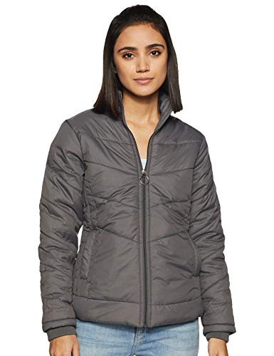Image of Qube Fort Collins Women's Regular-Length Bomber Jacket - Comfortable, Stylish Casual Outerwear for Winte