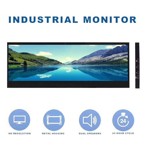 Image of VSDISPLAY 14'' 3840x1100 IPS LCD Touchscreen 4K Display with USB-C Input | Dual Speakers,for DIY Stretched Bar LCD /Laptop Second Monitor