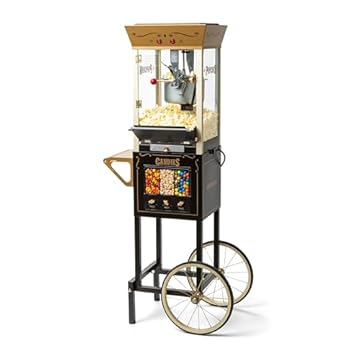 popcorn machine with candy dispenser
