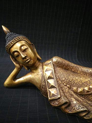 Statue de Bouddha antique cuivre objet de collection art asiatique maison