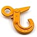 2-Pack G80 Eye Hooks with Self-Lock Latch, 2400lbs WLL (9600 lbs Breaking Force) - Heavy Duty Slip Hooks 1.12T for Hoisting, Rigging, Towing, and Trailer Transport