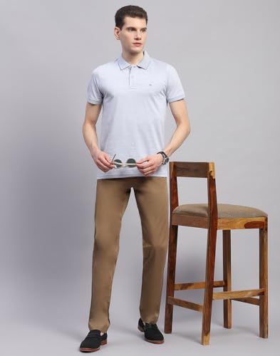 Image of Monte Carlo Mens Solid Regular Fit Trouser (2240861402CF)