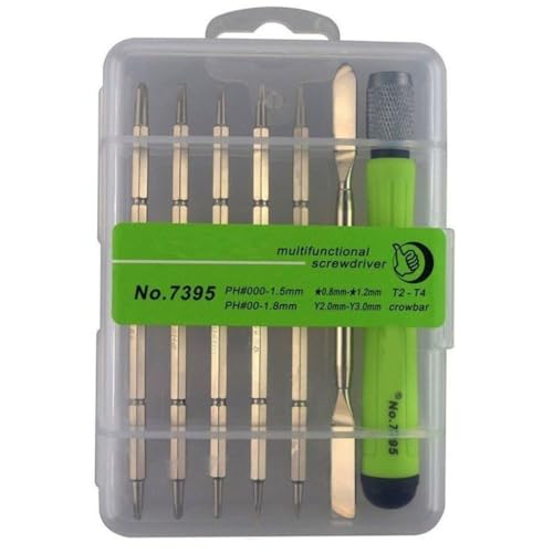 Image of 6 in 1 Reversible Precision Screwdriver Tools Kit with Phillips PH00 PH0 PH1 Torx T8 T10 Slotted for Mobile Phone, iPhone, Tablet, Laptop and Smart Gadgets (Multi Color)