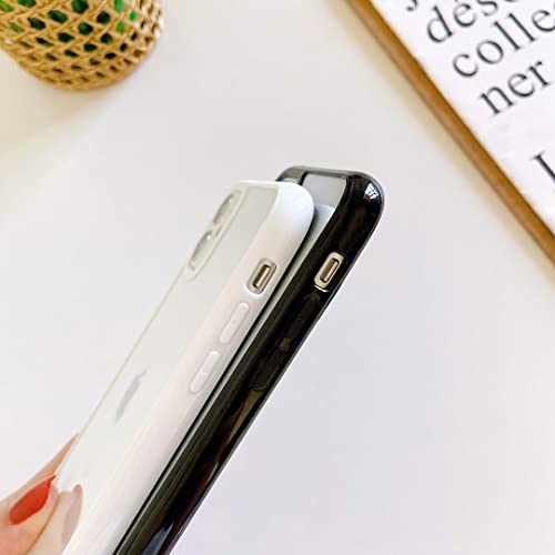 Ztofera Crystal Clear Case For Iphone 11 6.1",Cute Girls Transparent Soft Ultra Slim Anti-Scratch Bumper Protective Cover For Iphone 11 6.1" Black #TOP2