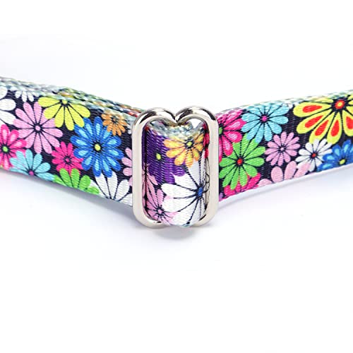 haoyueer Heavy Duty Nylon Adjustable Martingale Dog Collar for Walking Training Boy and Girl Dogs (L:45-53CM, Ocean) - Image 4