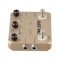 [MULTIPLE PLAY MODES AVAILABLE] your musical potential with 11 different play modes on the Rowin Looper Electric Guitar Effect Pedal. Its input/output lets you adjust volume levels for optimal sound without noise disruption. [10-MINUTE RECORDING TIME...