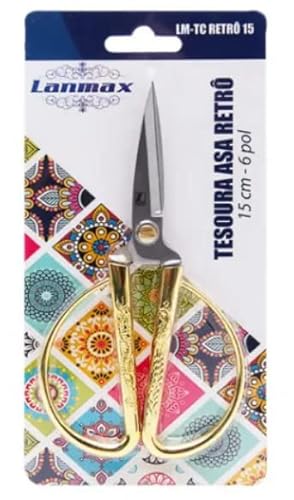 Tesoura Asa Retrô 15cm - 6 pol