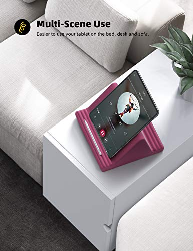 Image of Lamicall Tablet Pillow Stand iPad Bed Soft Holder for Lap 6 Viewing Angles | Soft, Relieve Neck Fatigue, 6 Viewing Angles, Sofa Tablet Dock for 4-13 inch iPad Pro Air Mini Kindle Galaxy Tab E-Reader Gifts