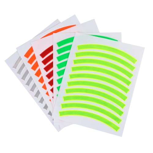 ibasenice Bike Safety Light 5 Pack Reflective Stickers Reflective Tape for Bicycle Girls Bike Accessories Fashion Patterns