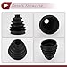 HEROFFIX 1 Set CV Joint Boot Kit for Toyota Camry 2007-2009 for Toyota Highlander 01-07 Outer Constant Velocity Joint Boot W/Clamps No.443828052 Black Rubber