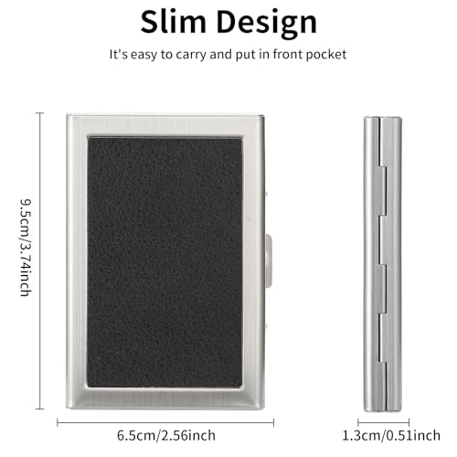 Image of Credit Card Holder Wallet for Women Men Stainless Steel Metal Card Case RFID Blocking Business Card Protector Case with 6 Slots