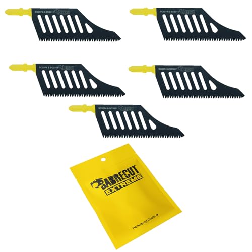 5 x SabreCut JSSC2074_5 T Shank HCS Wood Flush Cutting DT2074 Jigsaw Blades