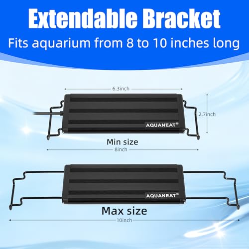Image of AQUANEAT LED Aquarium Light Full Spectrum for 8 Inch to 10 Inch Fish Tank Light Fresh Water