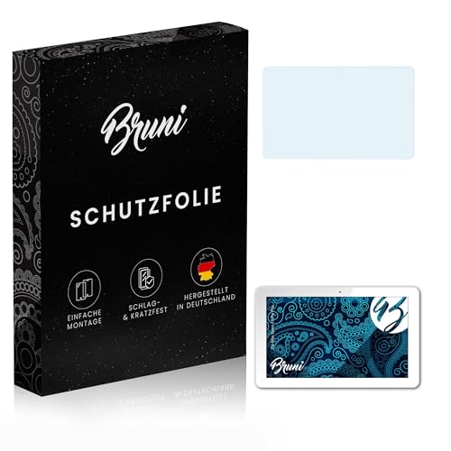 Bruni Schutzfolie kompatibel mit Odys Space 10 Pro Plus Folie, glasklare Displayschutzfolie (2X)
