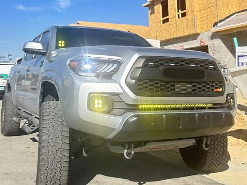 Kit de luces LED amarillas para pilar A iJDMTOY Toyota Tacoma 2016-23 miniatura 4