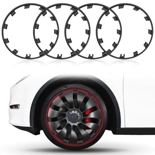 Model Y Rim Protector 21 Inches Wheel Rim Protector ABS Guard Hubcap Cover Car Protection Tire Trim Rings for Tesla Model Y Accessorie