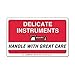 Labelmaster L86 Delicate Instruments Handle with Care Label, Paper, 2 1/2" x 4" (Pack of 500)