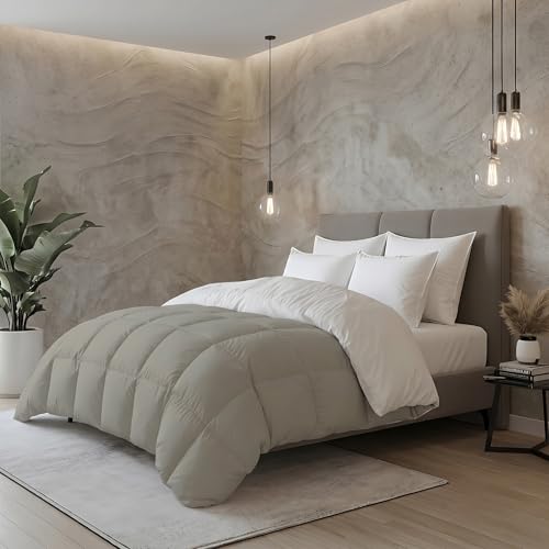 Image of Monte Carlo Symphony Solid Micro Reversible AC Comforter for Double Bed | 3 Ply Soft Comforter with 150 GSM Filling & 85 GSM Micro Fabric | Lightweight All Season Quilt | 87 x 95 Inch