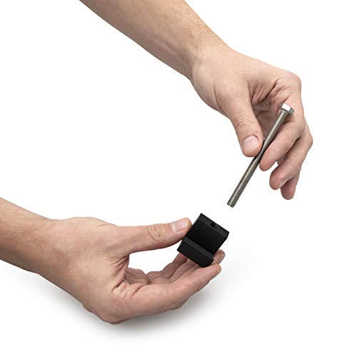 Truck Toolbox Mounting Kit - Strong Aluminum Pickup Crossover Tool Box Tie Downs J Hook - Heavy Duty 4 Pack No Drill Universal Easy Mounting Kit With Carabiner Key Chain Included - Ashtakol #TOP5