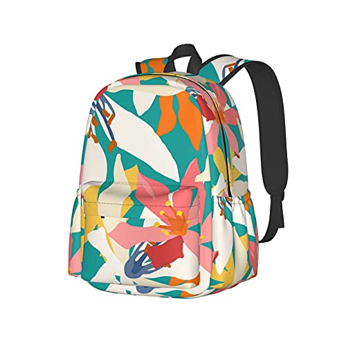 Sac à dos PC 17 pouces vintage orné d'une fleur de lys authentique