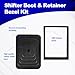 Shifter Boot and Retainer Bezel Kit Compatible with TJ Wrangler 1997 1998 1999 2000 2001 2002 2003 2004 Parts Number 53000056 52078558