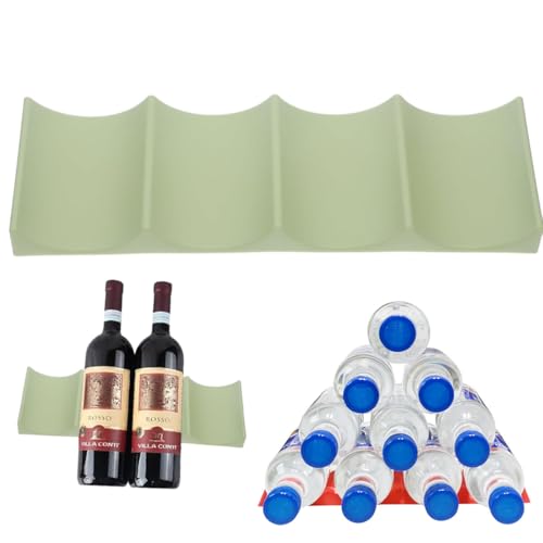 Jeyorzy 1 x Botellas de Nevera Universal de Plástico, Botellero Frigorífico Estilo Europeo, Verde