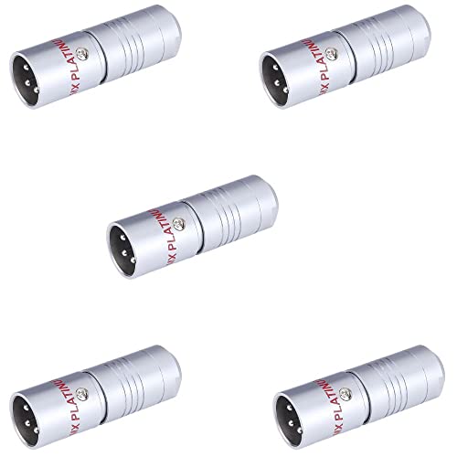 Image of MX 3 Pin XLR Microphone pin Pure Copper Nickel Plated for High Conductivity microphone - XLR 3-pin male (Self-locking), Pack of 5, Male Connector