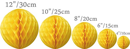 12 30CM Honeycomb Balls Paper Lanterns Table