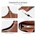 befen Genuine Leather Tote Bags for Women Work, Real Brown Leather Shoulder Handbags Zippered Satchel Purses with Adjustable Strap for Casual Shopping Travel Taupe, Brown