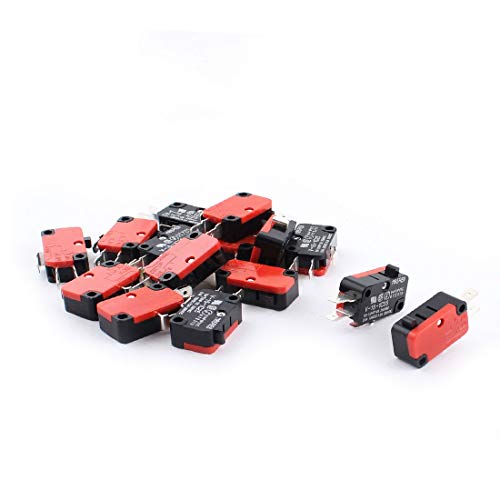 New Lon0167 15 Pieces Featured Micro Limit Switch reliable efficacy Button SPDT Momentary Snap Action Home(id:0a8 0c 43 b87)