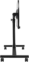 Vista 6 de Ochine Mesa de escritorio para computadora móvil, soporte para laptop, mesa auxiliar negra, mesa móvil portátil, estación de trabajo