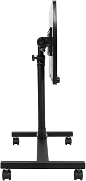4-Wheel Lifting Computer Desk, Space-Saving, Black