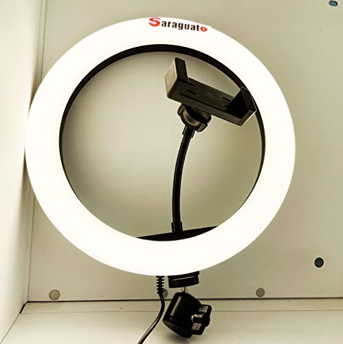 Anillo de luz LED para Selfie para Ordenador portátil, Escritorio, Youtube, lámpara de Relleno, Kit de iluminación para videoconferencia con trípode, Clip para Soporte de teléfono - imagen 3