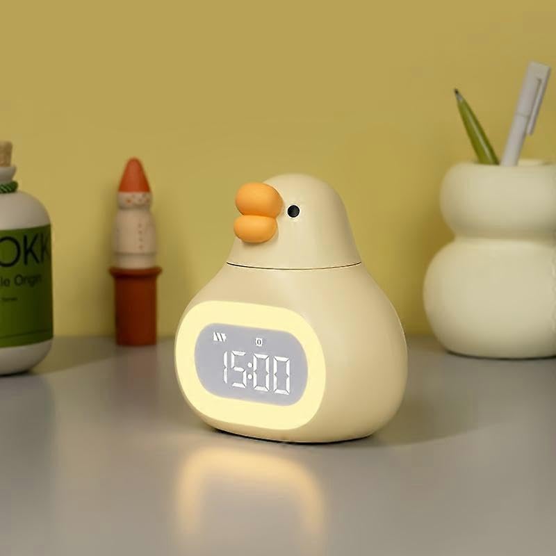 Fatty Goose Smart Mini Program Wecker Stündliche Zeit Cartoon Digitaluhr Dimmbar Nachtlicht