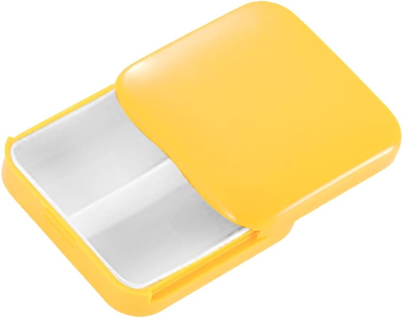 Pastillero, Pastillero de 2 Compartimentos, Pastillero de Plástico, Pastillero Portátil, Pastillero Impermeable para Guardar Medicamentos y Vitaminas