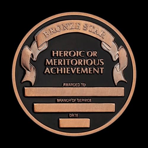 Moneda de Desafío Estrella de Bronce Americana miniatura 4