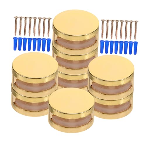 FOYTOKI 8個 浴室鏡用 壁掛け鏡取り付け具 ガラス固定クランプ 耐久性亜合金製 簡単取付け 家 店舗 ホテル対応