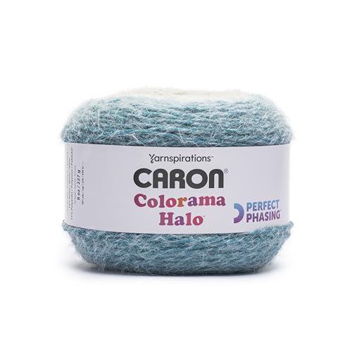 Image of Caron Colorama Halo Cake Ivy and Olive Yarn - 2 Pack of 8oz /226.79g - 71% Acrylic,18% Nylon,11% Polyester - #5 Bulky - 60 Yards for Knitting, Crocheting & Crafts