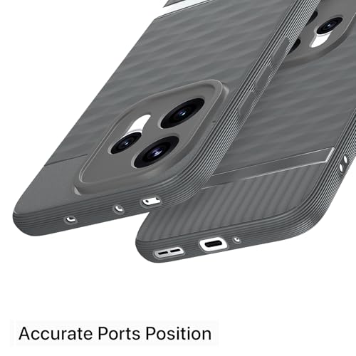 Image of Pikkme Back Cover for Oppo Reno 15 5G Camera Protection 3D Hexa Cube Design Silicone Protective Bumper Case (Grey)
