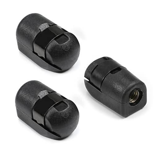 Fielect 3pcs M8 Female Thread PA66A5 Gas Spring End Fitting Black Gas Spring Connector Generator Accessories