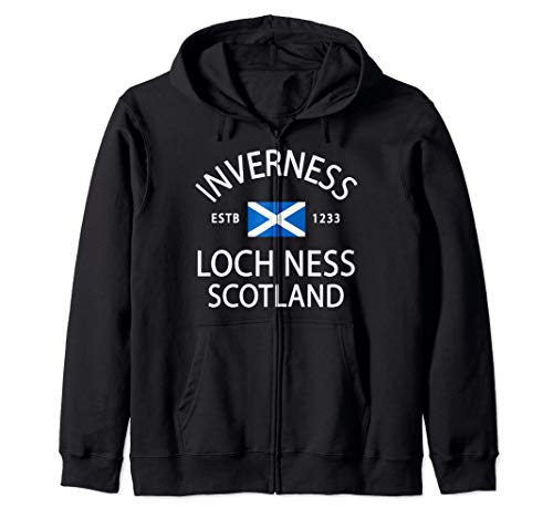 Scottish History Clothing - Loch Ness - Inverness Scotland Zip Hoodie -  SCOTTISH ANCESTRY T SHIRTS SCOTLAND SHIRTS & TEES, PSX4SXADY51