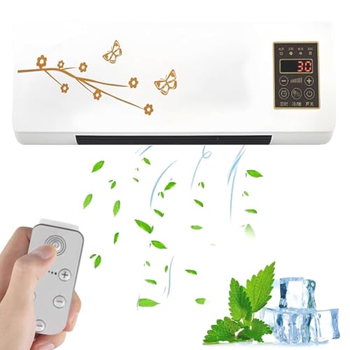 Aire Acondicionado Portátil 2 En 1 Split Max, Actualizado A 2025, Mini Aire Acondicionado De Pared Móvil Con Control Remoto, Súper Silencioso, Sin Conductos, Para Habitaciones [Clase Energética A],C
