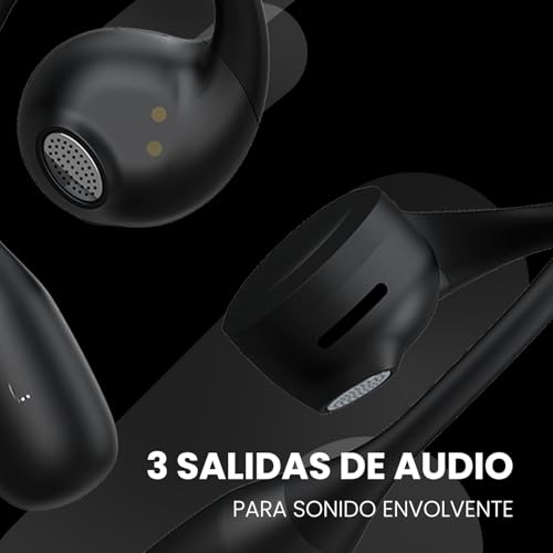 Miniatura 4 de SPC Boost Pro - Auriculares inalámbricos Bluetooth Open-Ear con ENC Cancelación Ruido | 30h de batería | Google Fast Pair | Doble conexión | IPX4 | Control táctil y Asistente de Voz – Negro