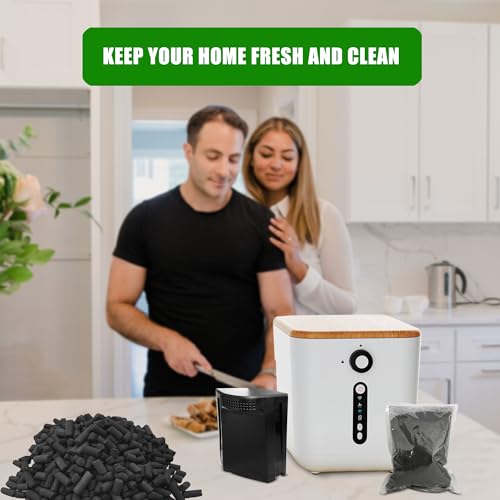 Shurex Odor Absorbing Carbon Refills for iDOO 3L Smart Kitchen Countertop Composter Filter, Replacement Activated Charcoal Filters Compatible with iDOO 3L Electric Kitchen Composter by ShuRex - Used condition - Image 5