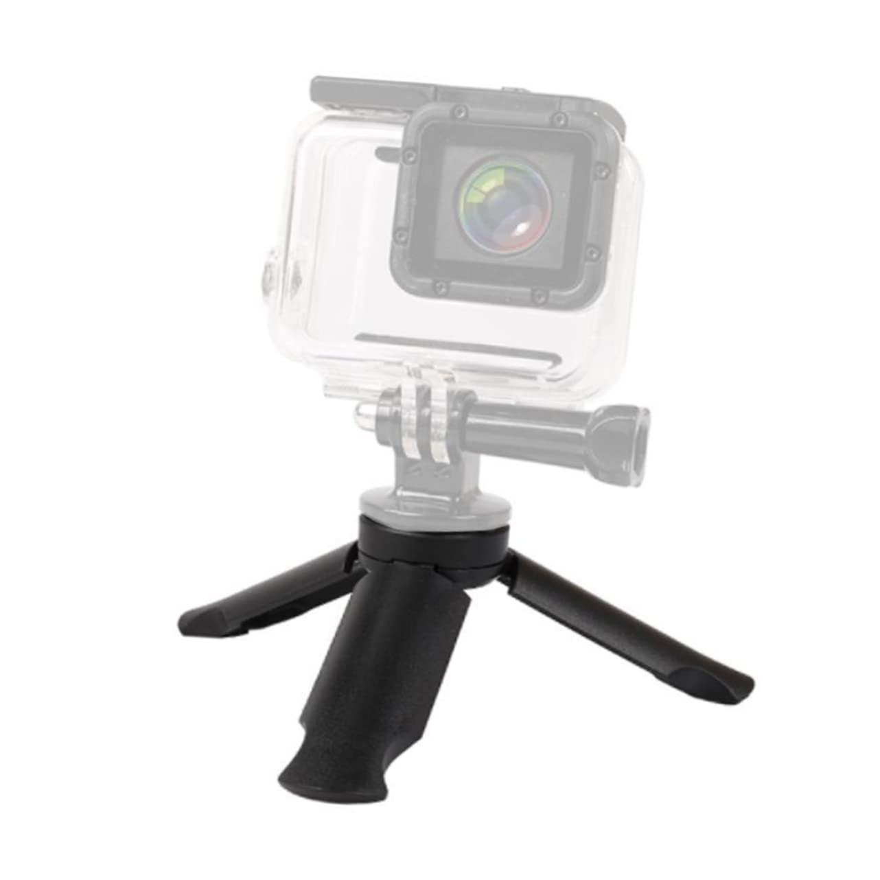 Homoyoyo Treppiede da Tavolo Pieghevole 4 Pezzi per Smartphone e Fotocamera, Attacco 1/4", Abs Nero