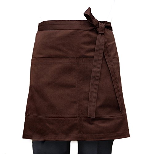 Lissomplume Men Women Short Waist Bistro Apron Holding Server Book Pen Card Money Kitchen #TOP3