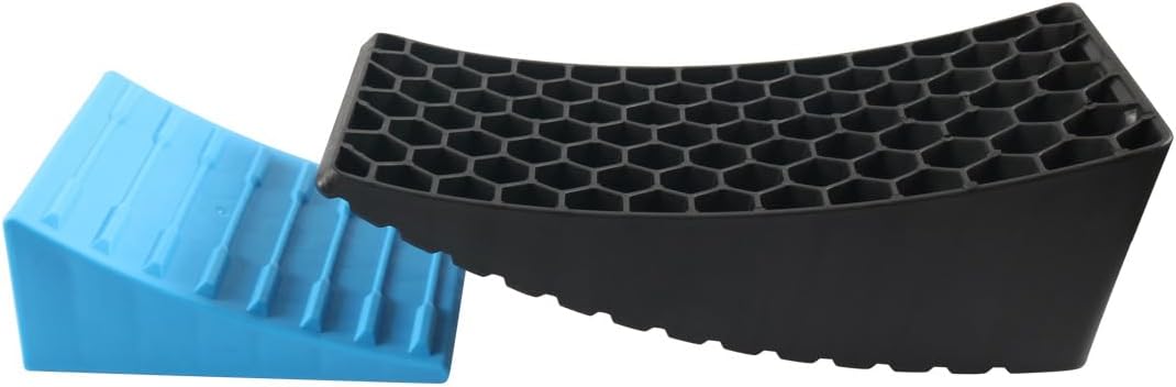 RV Leveler Camper Van Leveling Stopper Tire Leveling Blocks Drain Hose Holder