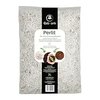 GebEarth® | Perlite für Pflanzen 3L | Körnung 2-6 mm | Verbessert die Wasserdrainage | Expandierte Perlite, ideal für Sukkulenten, Orchideen, Karnivoren und andere feuchtigkeitsempfindliche Pflanzen.